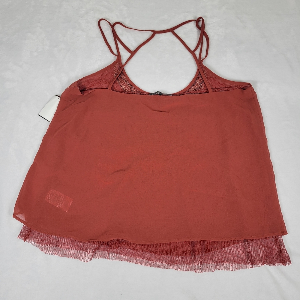Miss Me Strappy Embroidered Aztec Print Open Back Tank Top Size Large Festival - Picture 5 of 10